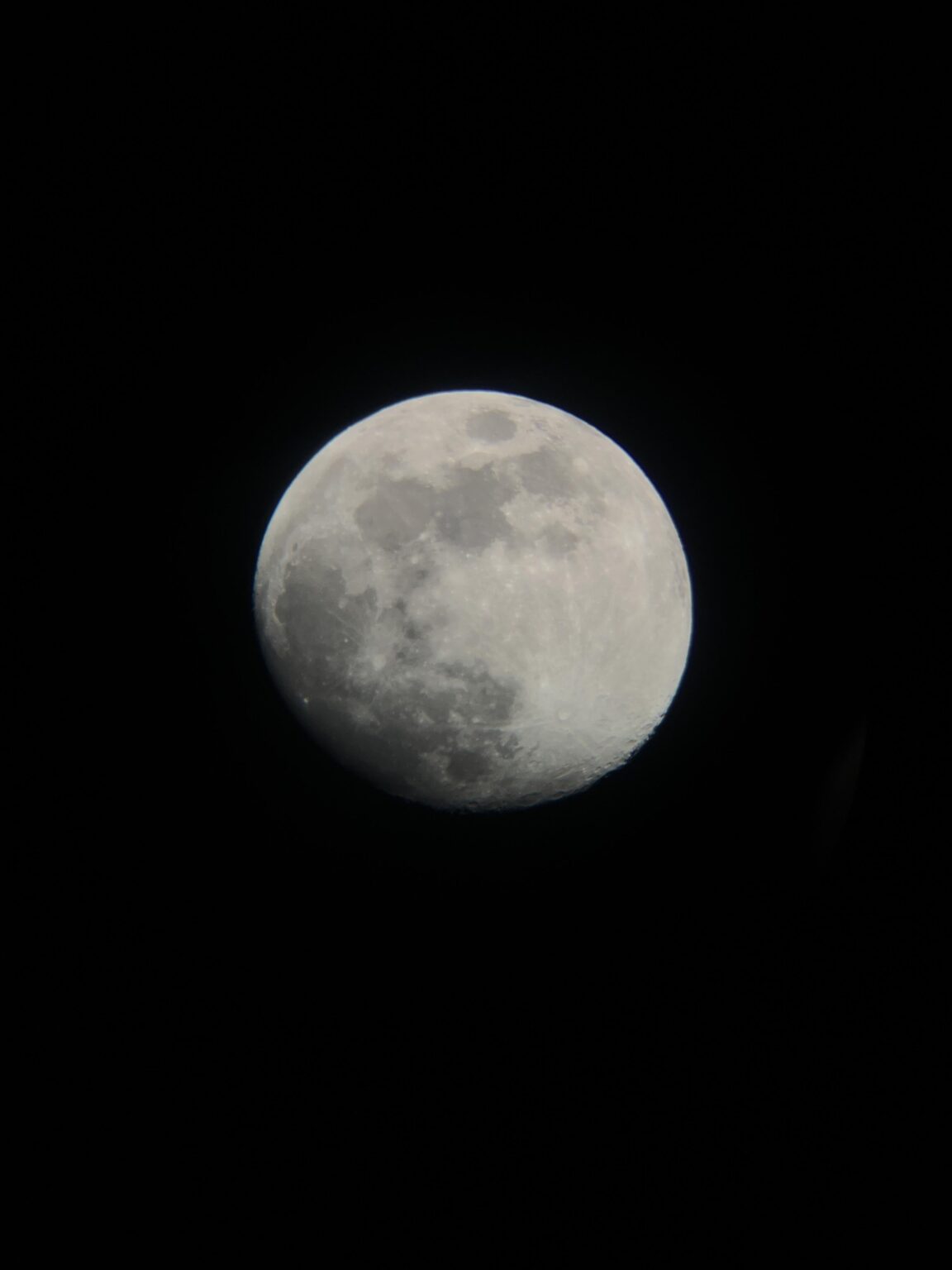 The moon tonight through my telescope 🔭