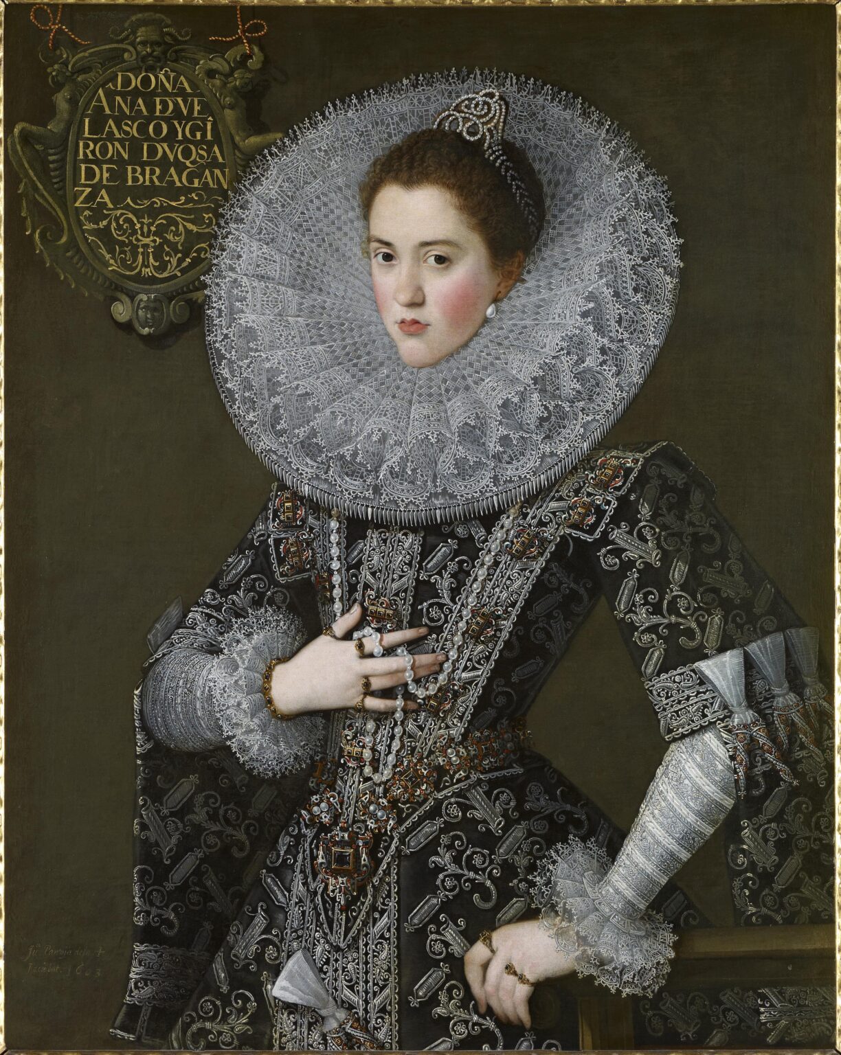 Portrait of the Spanish noblewoman Ana de Velasco y Téllez-Girón, made in 1603 AD by the Spanish painter Juan Pantoja de La Cruz, and now part of the Koplowitz collection [3381x4243]