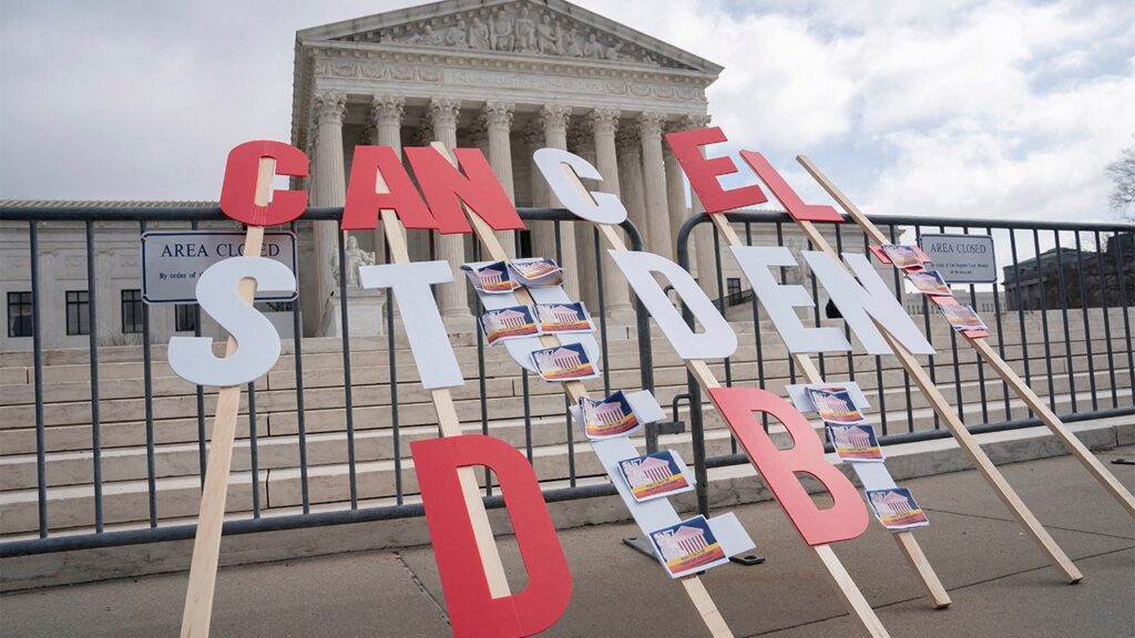 Trump DOJ asks Supreme Court to freeze student debt, environment cases