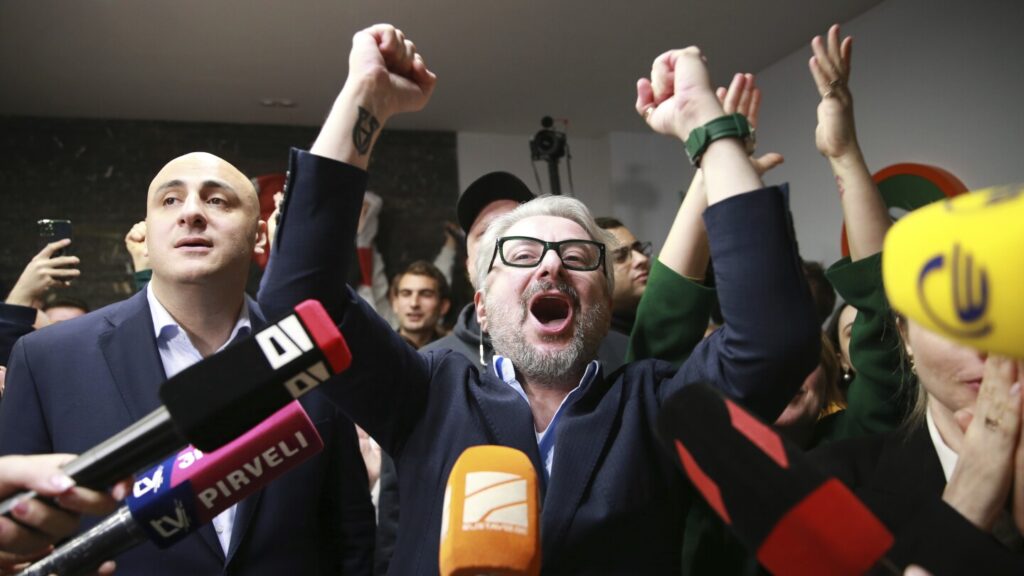 Georgia’s ruling party leads election race which could decide country's role in Europe