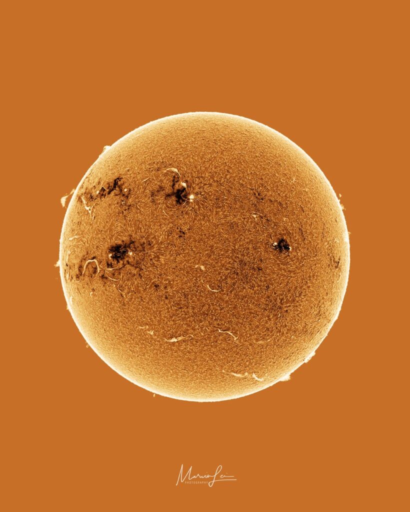 My first clear photo of the Sun this year: 1/17/2025