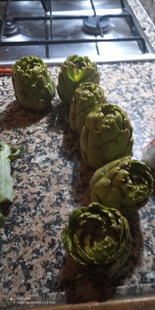 Preparing artichokes