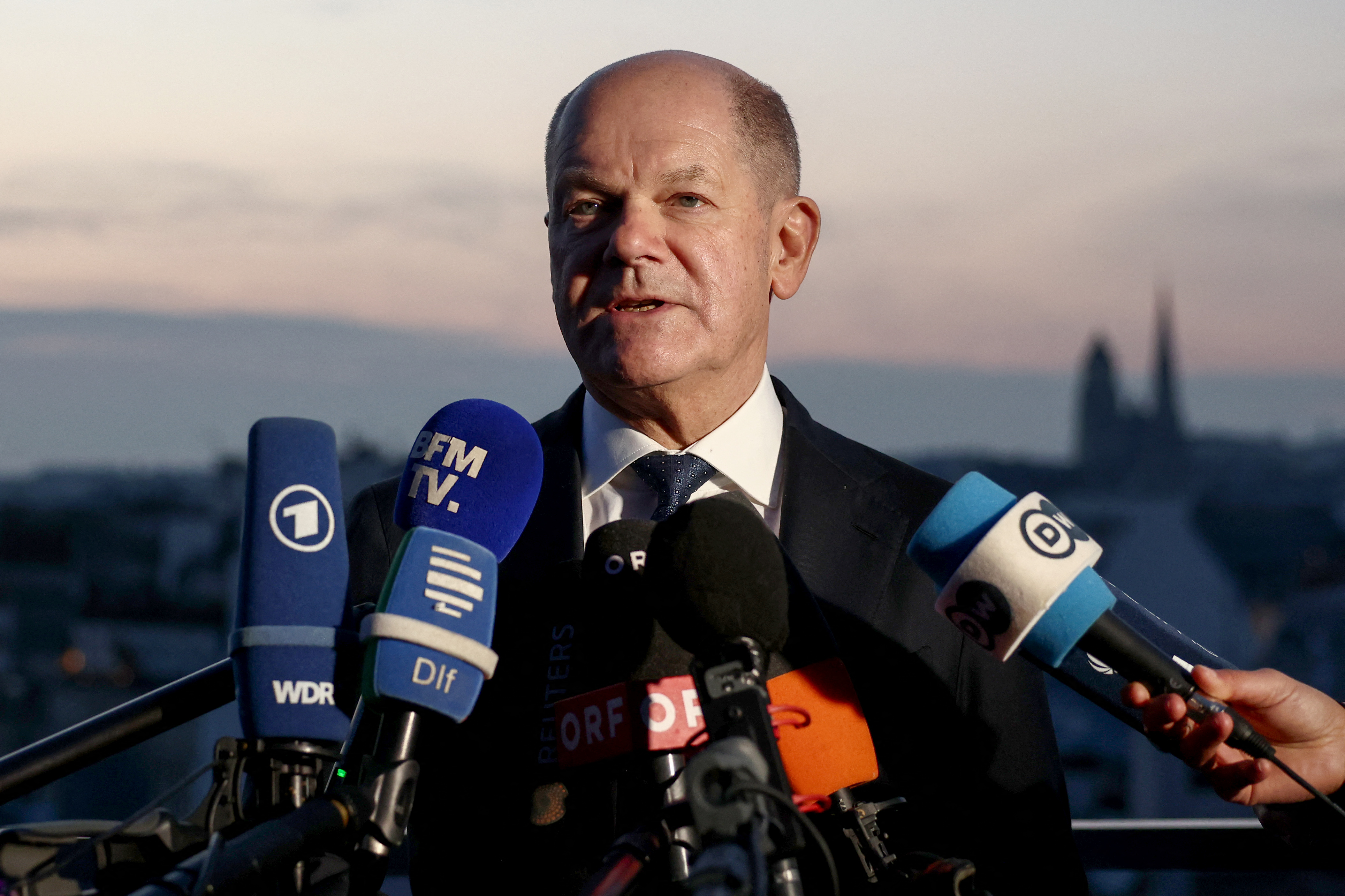 Olaf Scholz said the US president was “simply wrong”