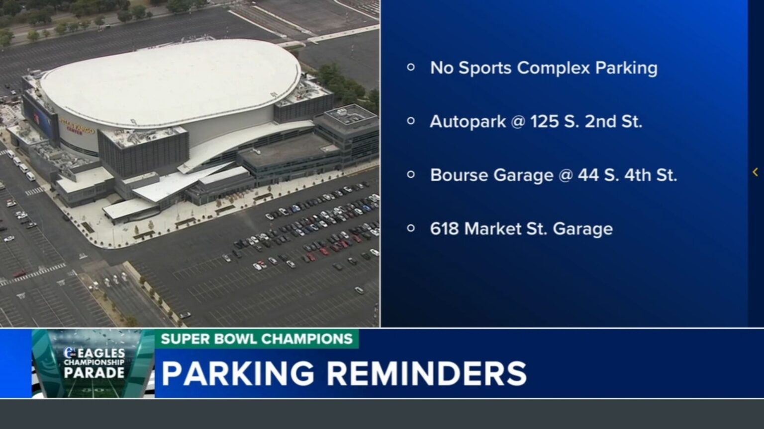 Reminder: No Sports Complex parking on parade day Reminder: No Sports Complex parking on parade day