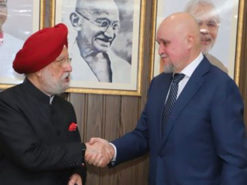 Union Minister Hardeep Puri holds talks with Russian Energy Minister Sergei Tysvilev on strengthening cooperation