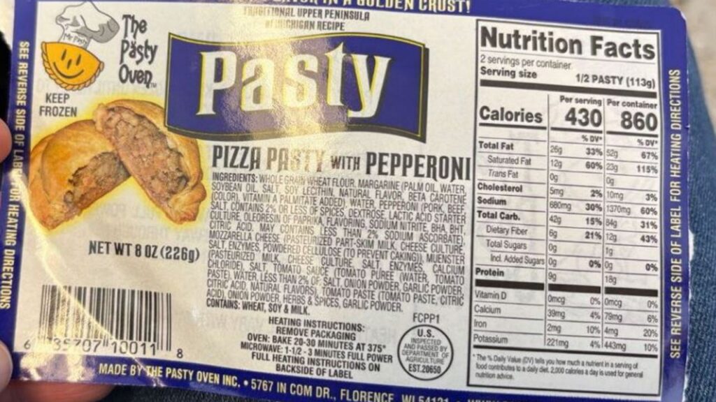 Public health alert issued for meat and poultry pasties over undeclared allergen
