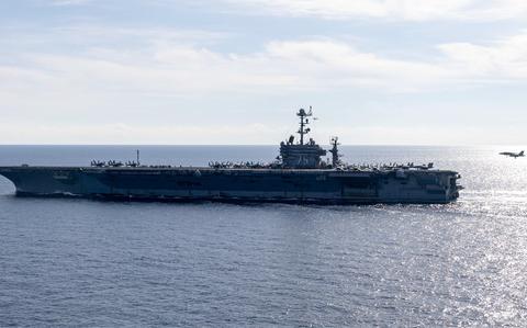USS Truman arrives in Greece for repairs following recent collision
