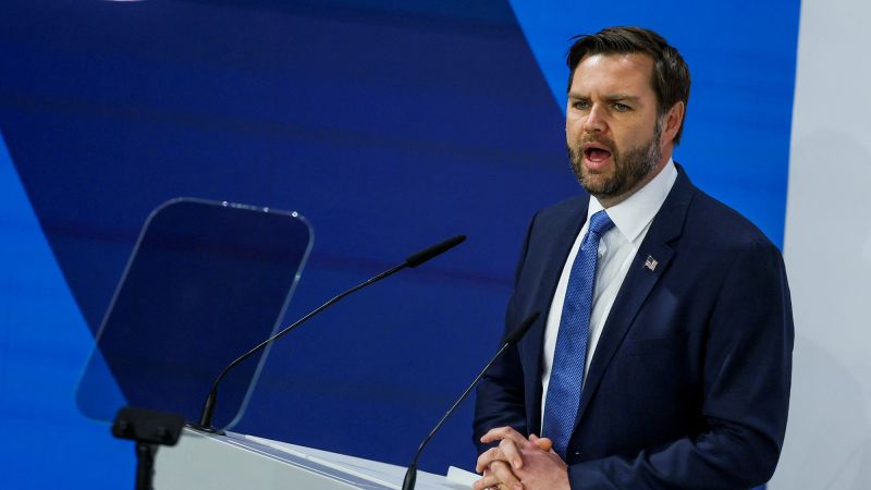Vance turns on European allies in blistering speech that downplayed threats from Russia and China