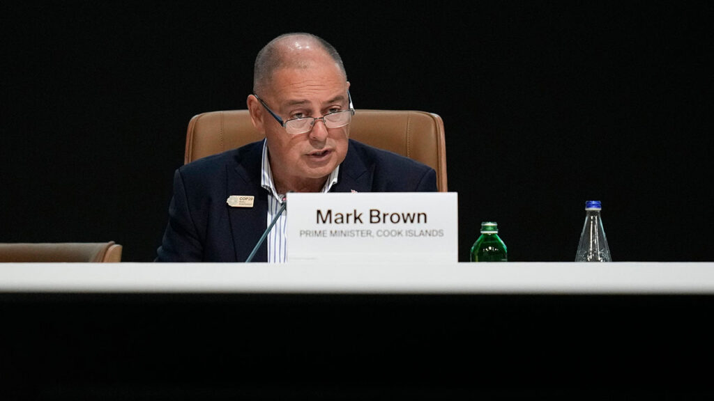 Cook Islands Prime Minister Mark Brown