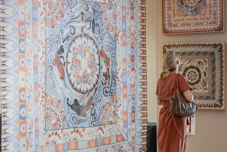 "Soaring through the Sky" Dunhuang Art Exhibition opens in Auckland, New Zealand-Xinhua