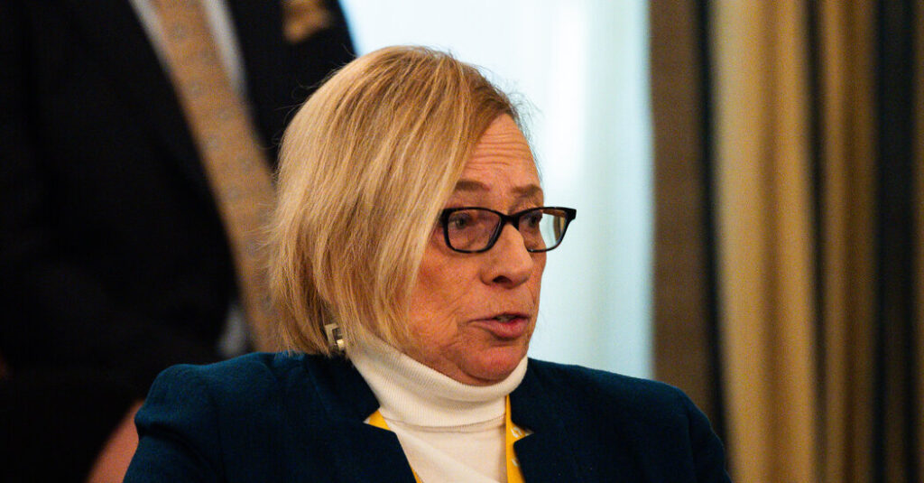 Trump Clashes With Maine’s Governor, Janet Mills, Over Trans Athletes Trump Clashes With Maine’s Governor, Janet Mills, Over Trans Athletes