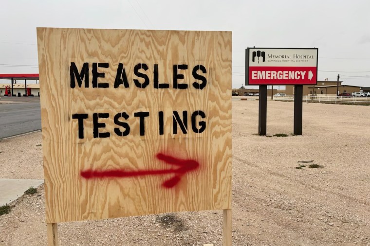 Measles testing in Texas