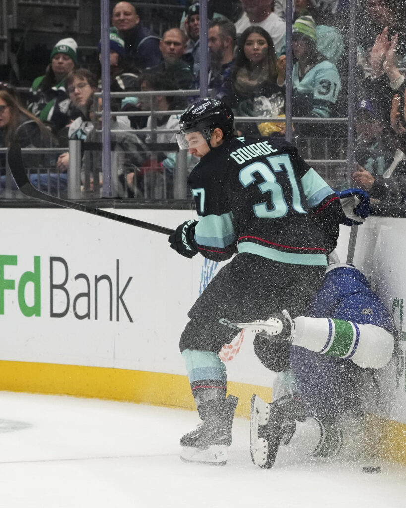 Seattle Kraken center Yanni Gourde is out 5-7 weeks after sports hernia surgery Seattle Kraken center Yanni Gourde is out 5-7 weeks after sports hernia surgery