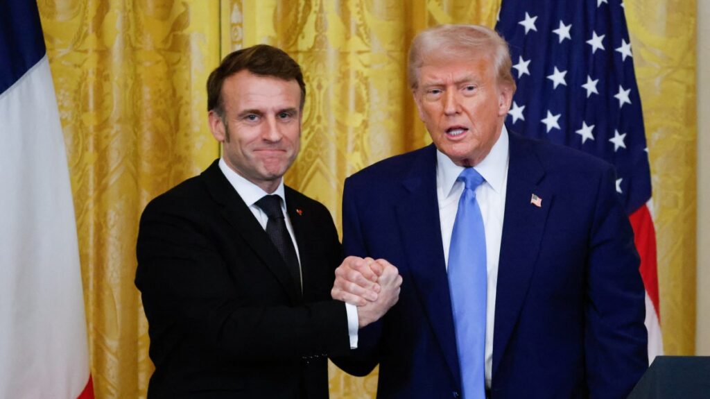 Macron tells Trump Europe wants to secure lasting peace