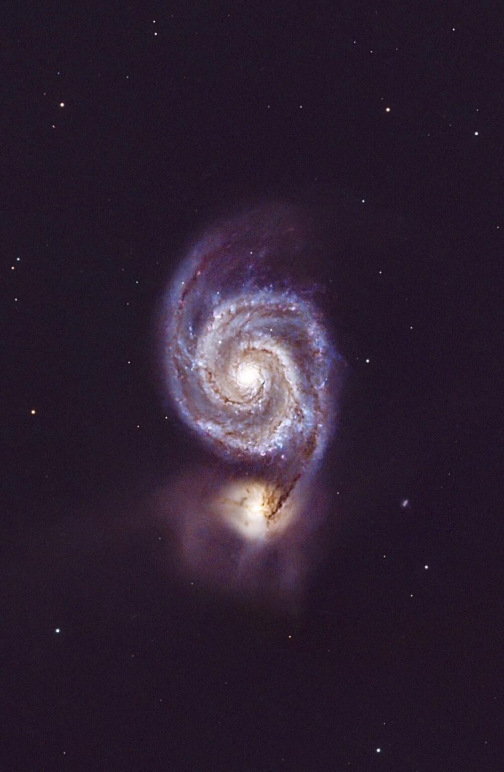 The Whirlpool Galaxy Captured From My Backyard