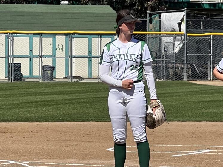 Granada Hills sophomore pitcher Addison Moorman threw a one-hitter in opening round of playoffs.