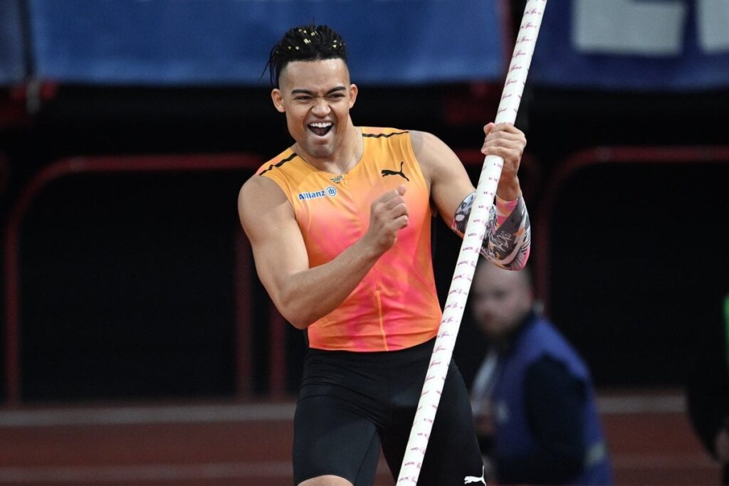 Athletics: At 6.01 m.
