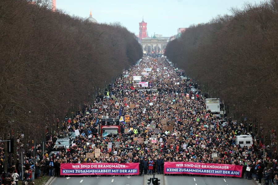 Germany / New Mass Demonstration in Berlin Against Right