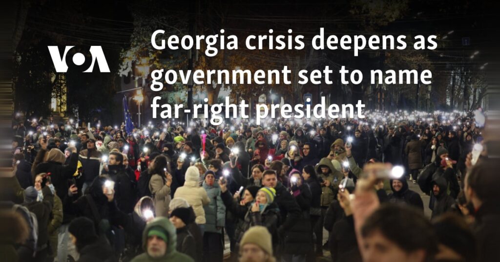 Georgia crisis deepens as government set to name far-right president 