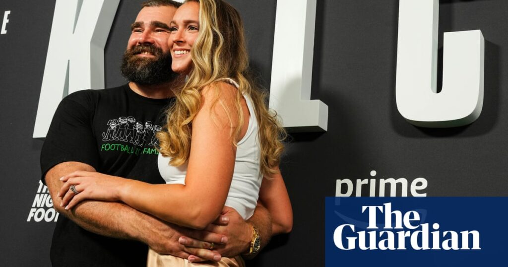 ‘The people’s princess’: how NFL wife Kylie Kelce’s podcast about motherhood and women’s sports became a hit | US news