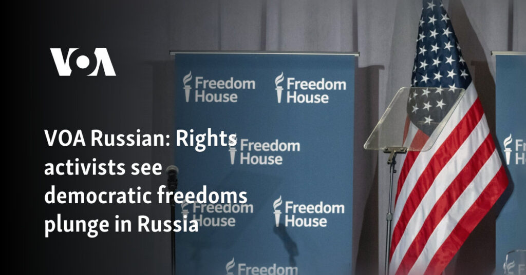 Rights activists see democratic freedoms plunge in Russia 