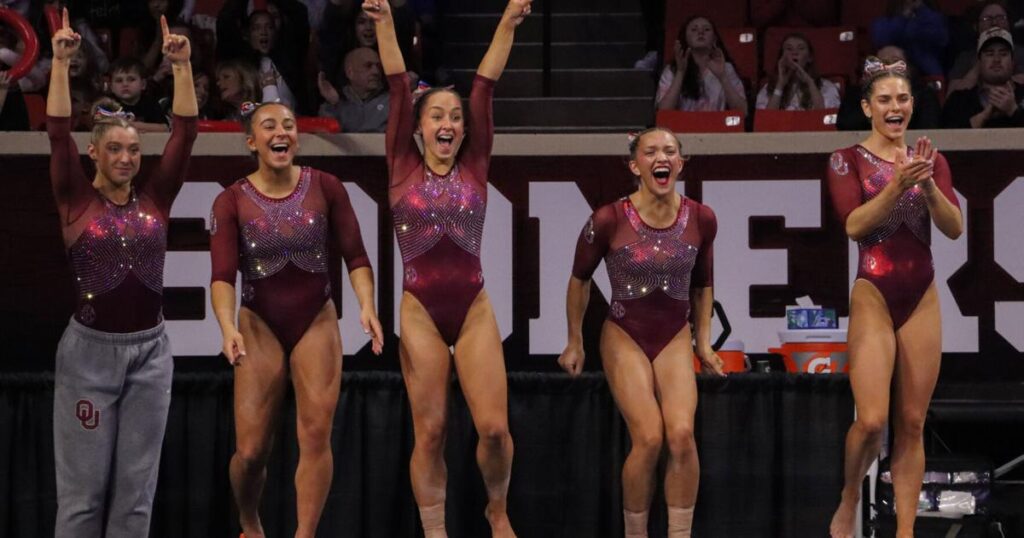 OU women's gymnastics defeats No. 5 Florida 198.075-196.625 | Sports