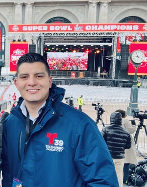 Pictured is deceased Telemundo Kansas City reporter Adan Manzano.