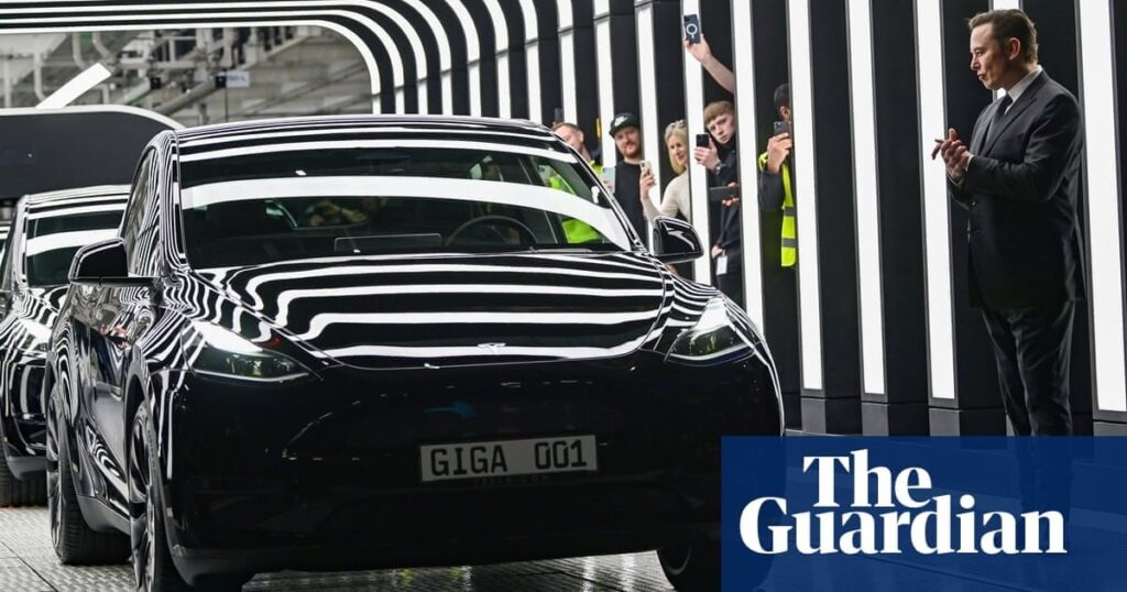Tesla sales almost halve in Europe as Musk faces criticism over Trump ties | Tesla | The Guardian