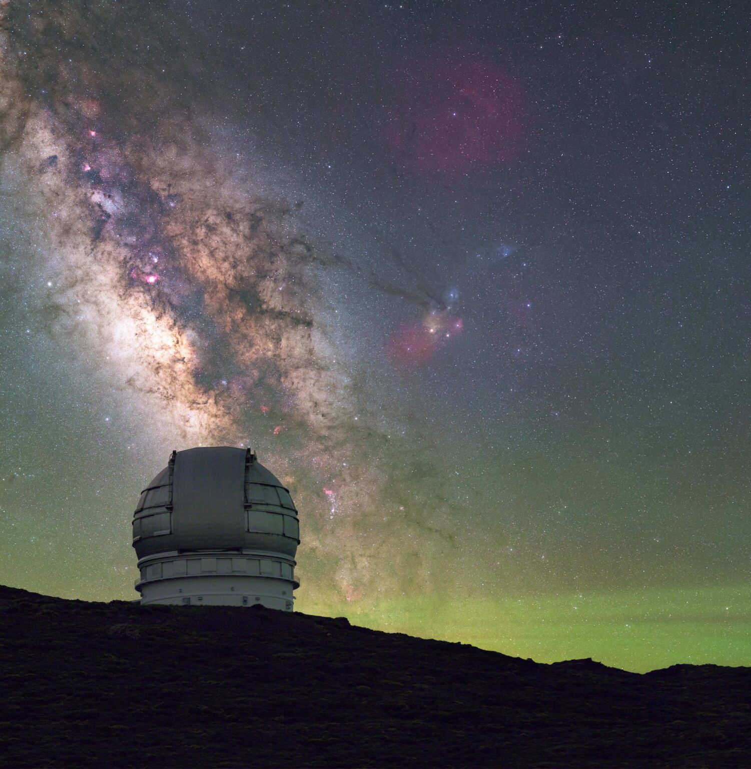 Milky Way core I captured over the GranTeCan telescope, La Palma, Canary Islands