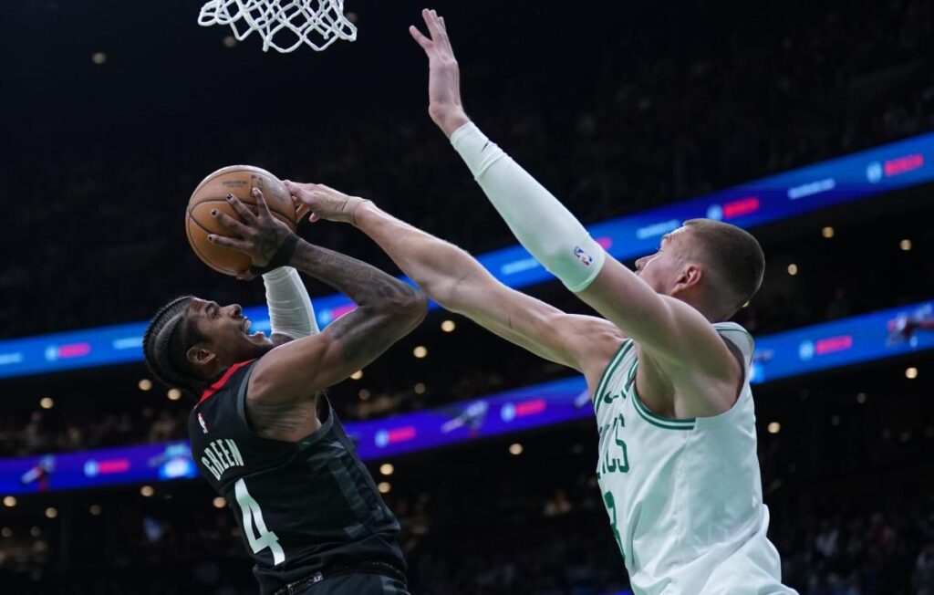 Boston Celtics' Jaylen Brown on when Kristaps Porzingis is scary