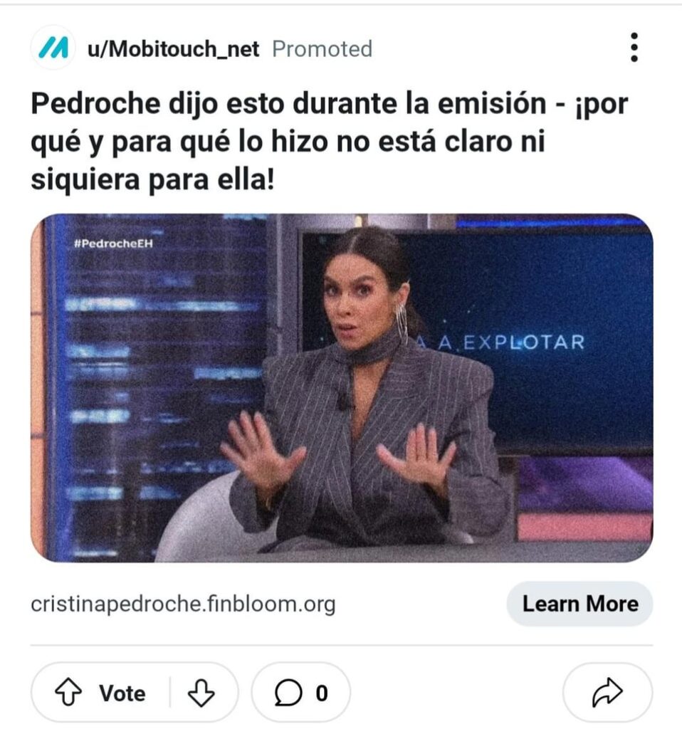 More scams aimed at Spanish in Reddit