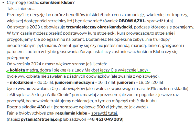 FAQ from the shooting club