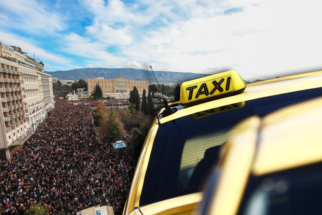 Tempi: "Solidarity Taxi" offer free demonstrators to the Constitution - Boarding Points