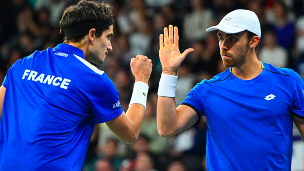 France beats Brazil in the Davis Cup 2025 Qualifiers. Source: ITF.