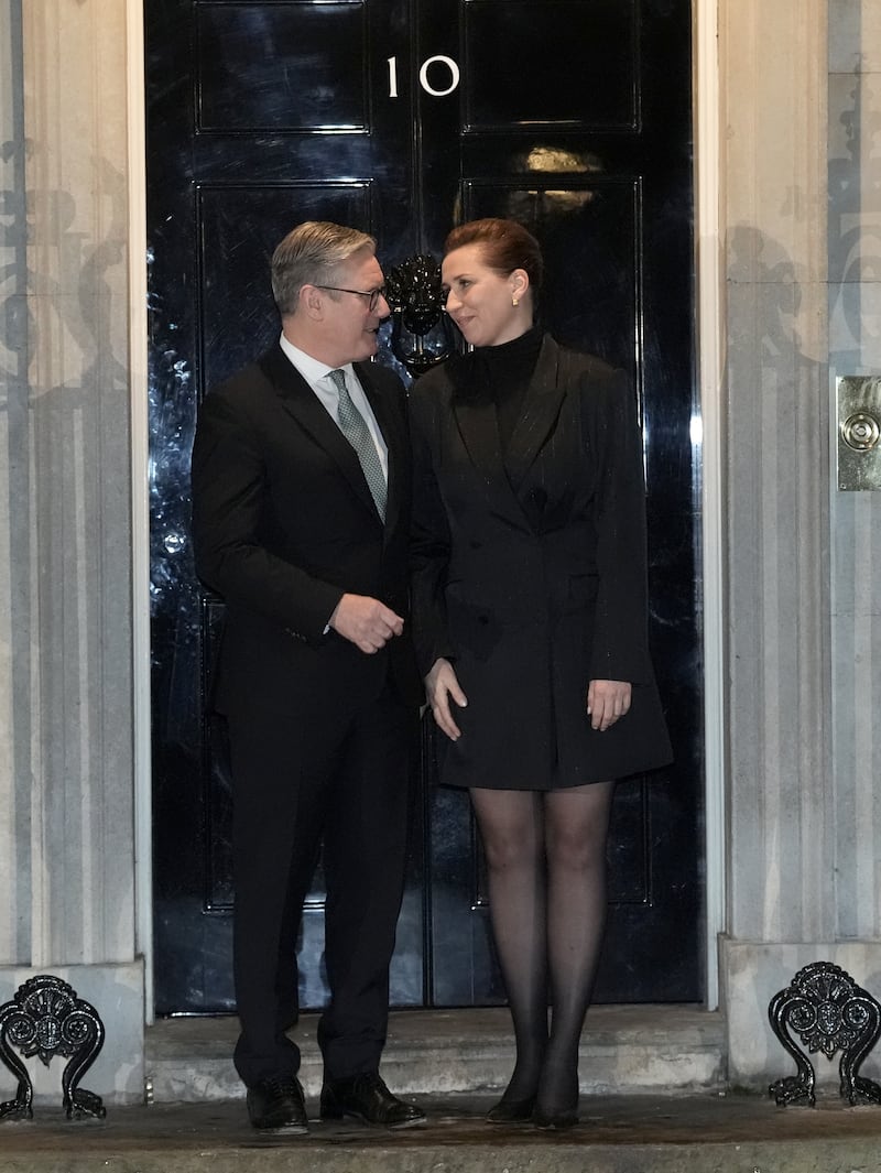 The UK Prime Minister hosted Mette Frederiksen for a working dinner in Downing Street on Tuesday evening