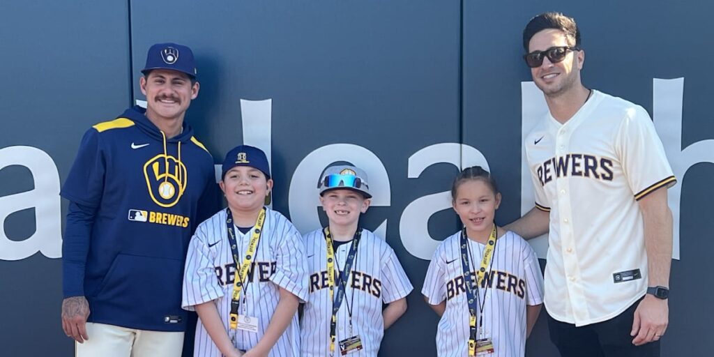 Wisconsin kids with health challenges are VIP’s at Brewers spring training