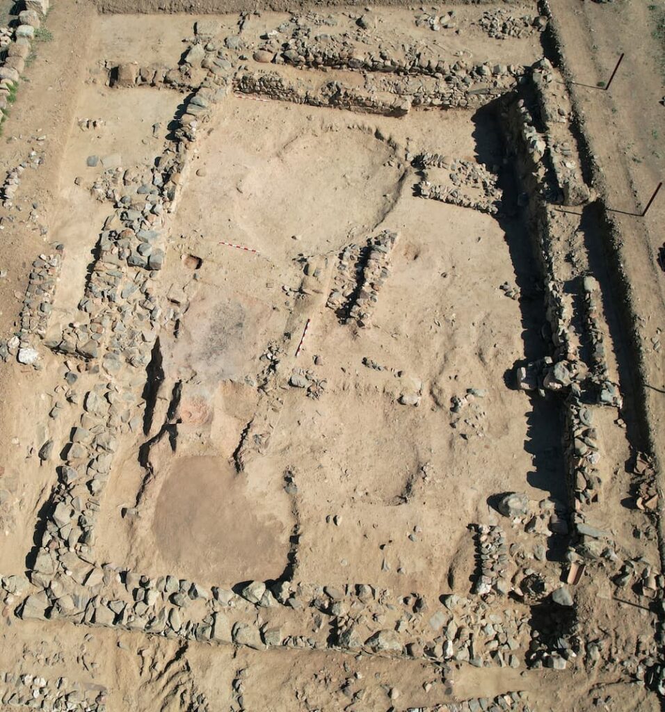 State of the archaeological intervention in the Tartessian sanctuary of La Bienvenida-Sisapo in the 2023 campaign. Credit: Mar Zarzalejos Prieto, Germán Esteban Borrajo / Consejería de Educación, Cultura y Deportes de Castilla-La Mancha
