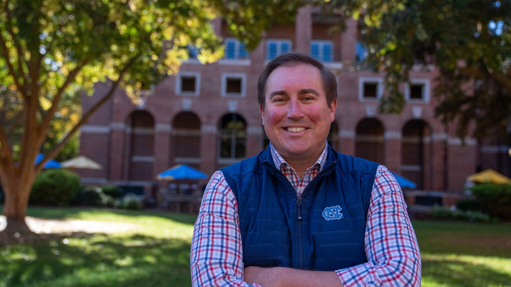 ‘Insecure overachiever’ puts mental health first The University of North Carolina logo with a detail of the Old Well.