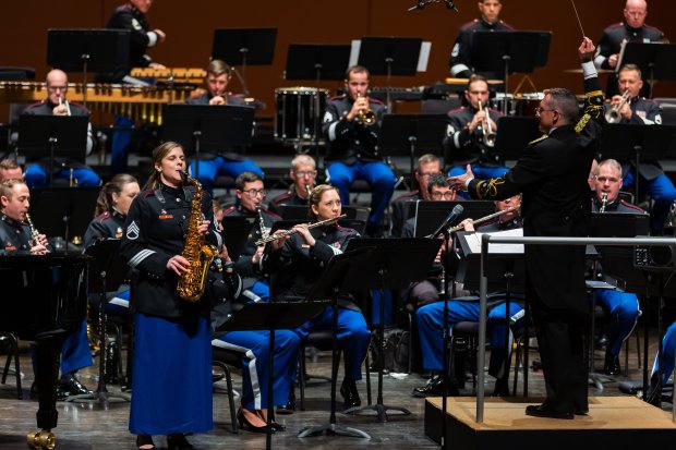 The U.S. Military Academy West Point Band performs Saturday at...