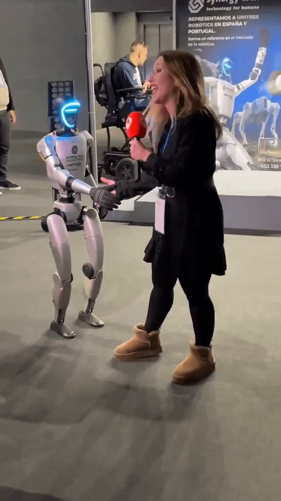 Testing a robot on live TV