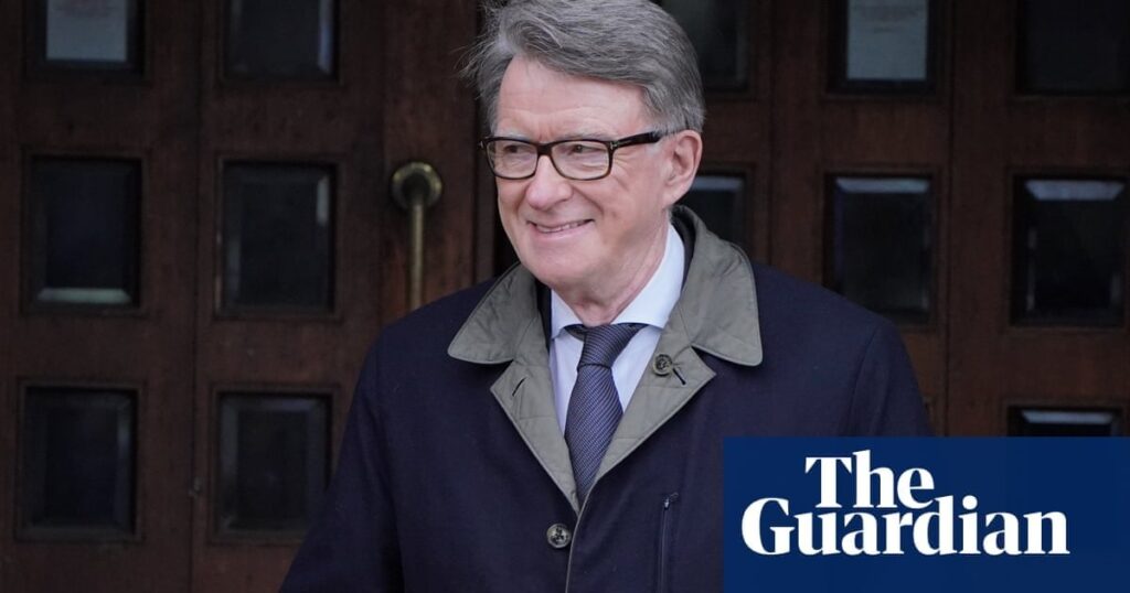 Peter Mandelson swears at reporter after question on Epstein relationship | Peter Mandelson