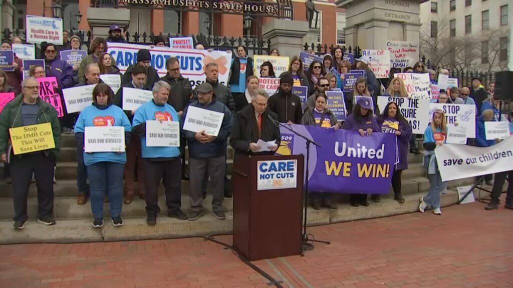 Rally protests cuts to mental health services in Mass.: – NBC Boston