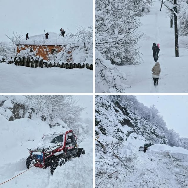 Heavy snowfall in Guria region caused several villages to be comoletely isolated. Rescue teams, special machinery, volunteers and army detchments has been mobilized for relief efforts.