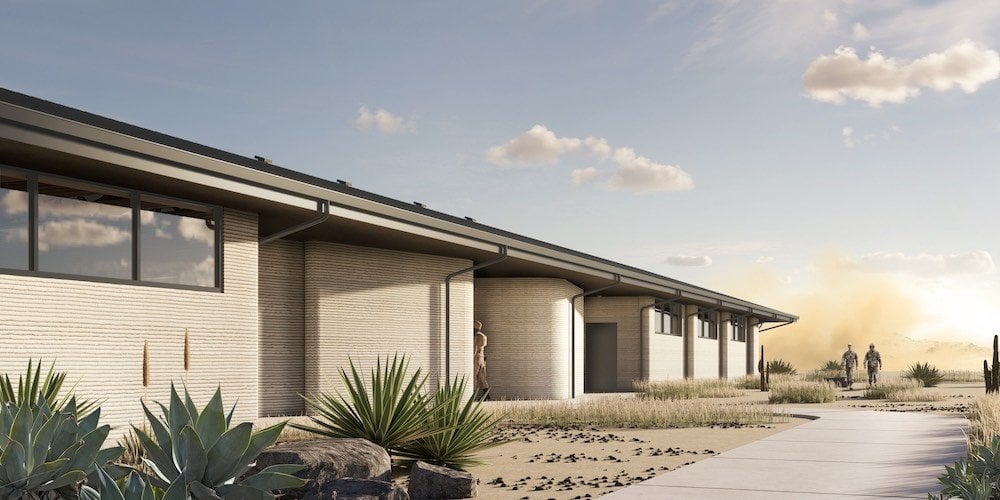 U.S. Army unveils 5,700-sq-ft 3D printed barracks at Fort Bliss