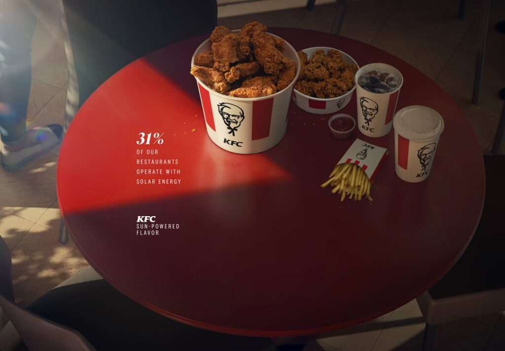 Sun Stats - Beautiful KFC ads from Ecuadorian ad agency Punto 99 (Source: Ads of the World)