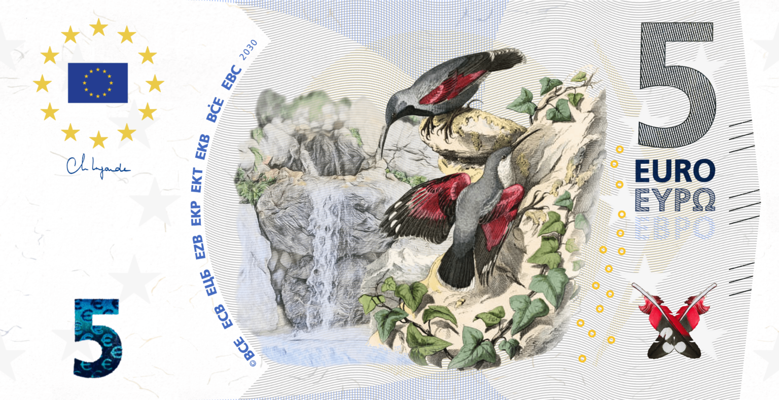 I tried to redesign the 5 euro ticket a little. It is not yet 100% finished (hologram and microfuent in progress). Suggestions to improve are welcome