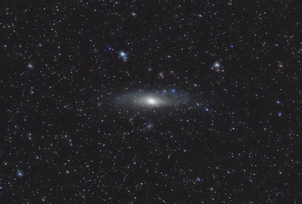 Andromeda captured with a phone lens