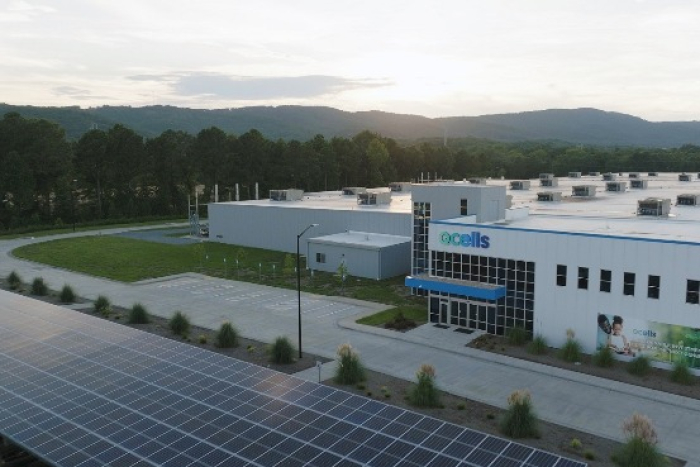 Hanwha　Solutions,　the　parent　of　Hanwha　Q　cells,　started　mass　production　of　solar　panels　in　the　US　state　of　Georgia　in　2024　(Courtesy　of　Hanwha　Q　Cells)