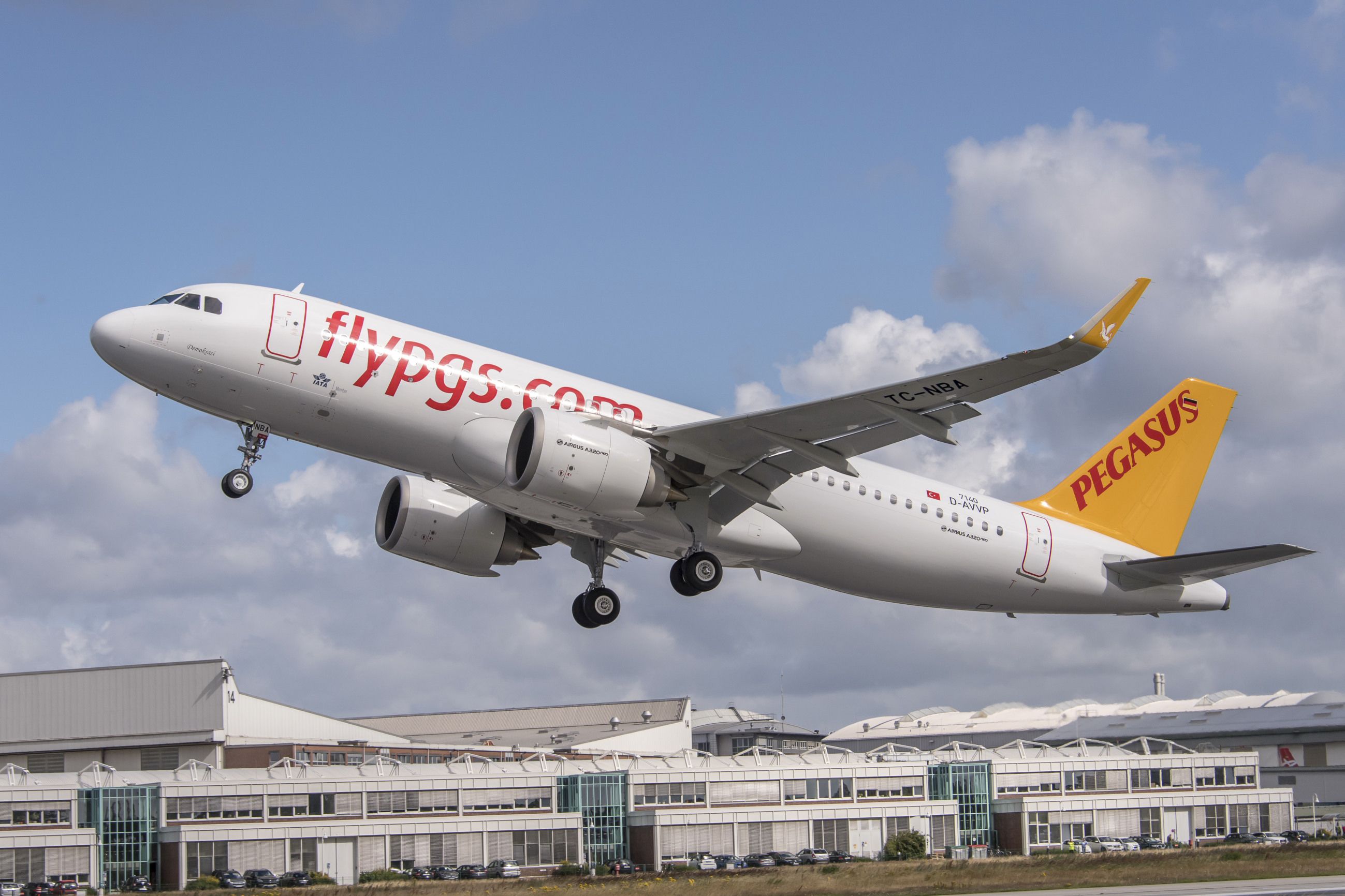 Pegasus A320 taking off