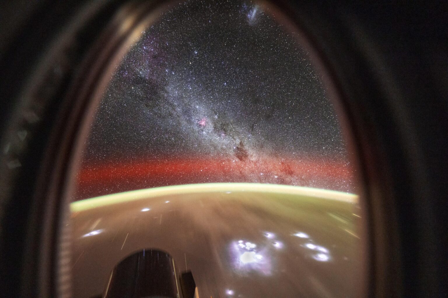 Southern Cross region photographed from ISS.  Details in comments.